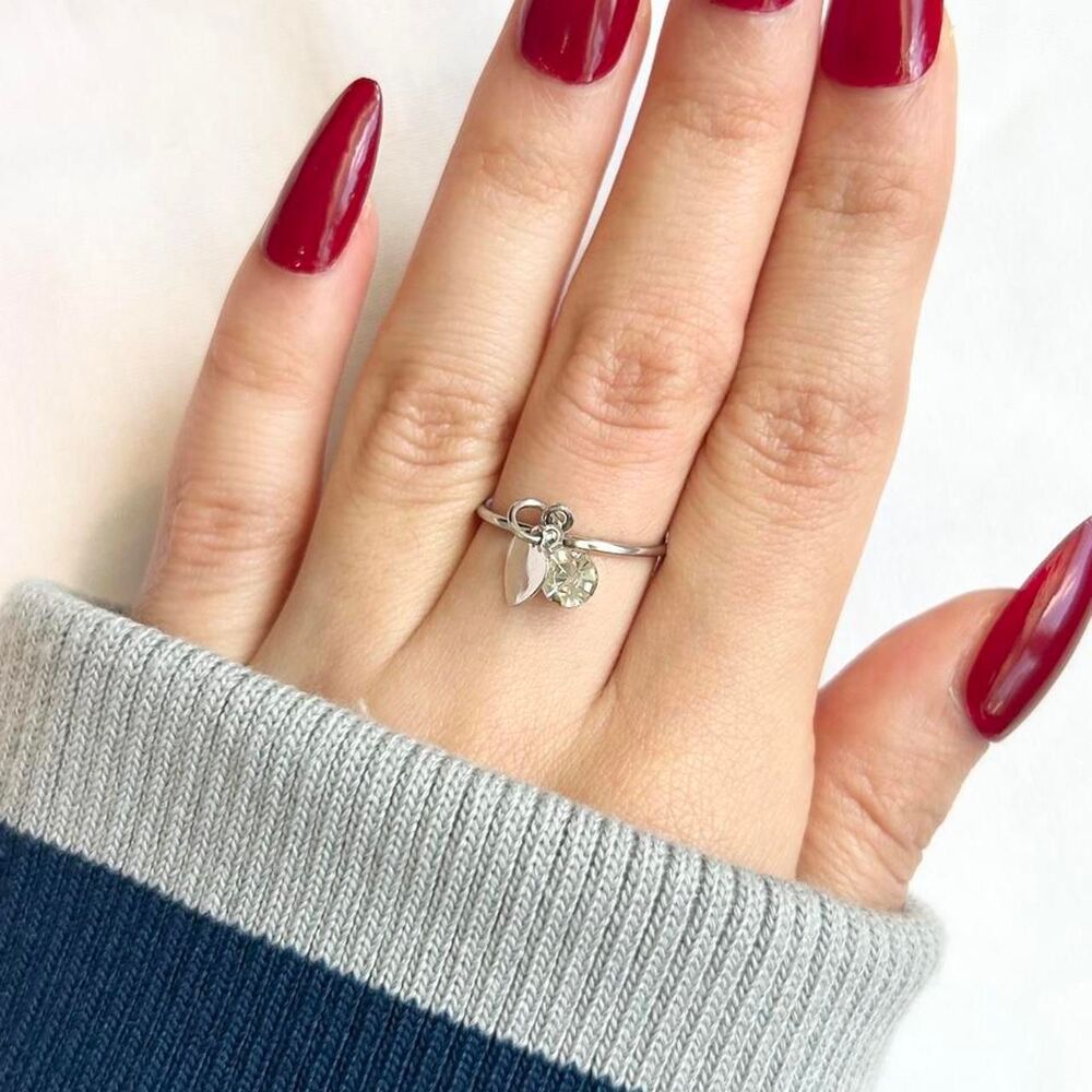 Vintage Inspired Luxury Silver Tone Ring